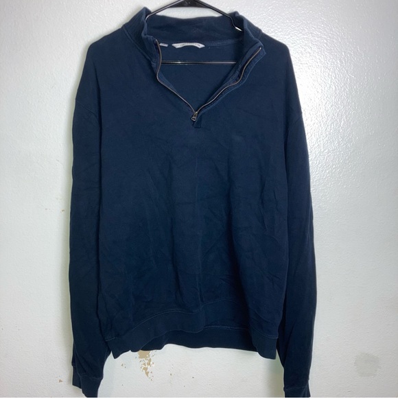 Cutter & Buck navy blue quarter zip pullover sweatshirt - Picture 5 of 5